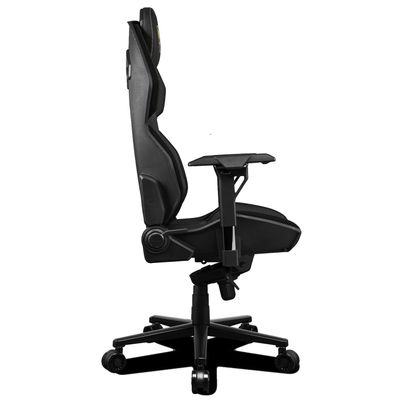 Fauteuil Gamer HOTROD ROYAL - accoudoirs réglables - appui-tête intégré - noir et or