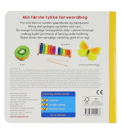Forlaget Bolden Bog - Mine F?rste 100 Farver - Dansk