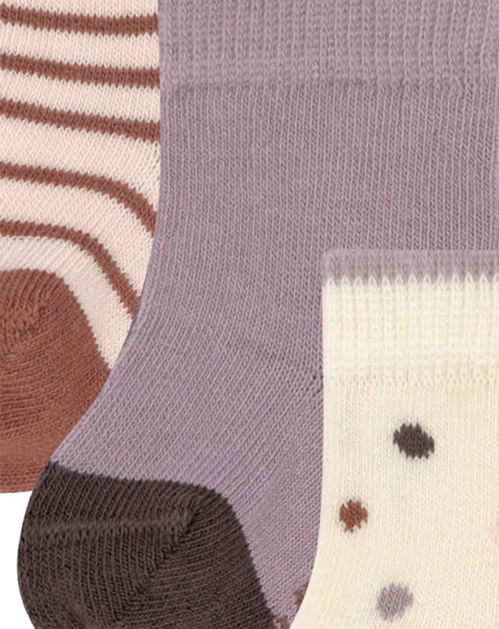 Socken TINY FARMER 3er-Pack in lila