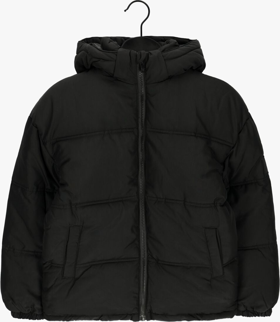 LYLE & SCOTT zwarte lyle & scott gewatteerde jas oversized heavy puffa jacket