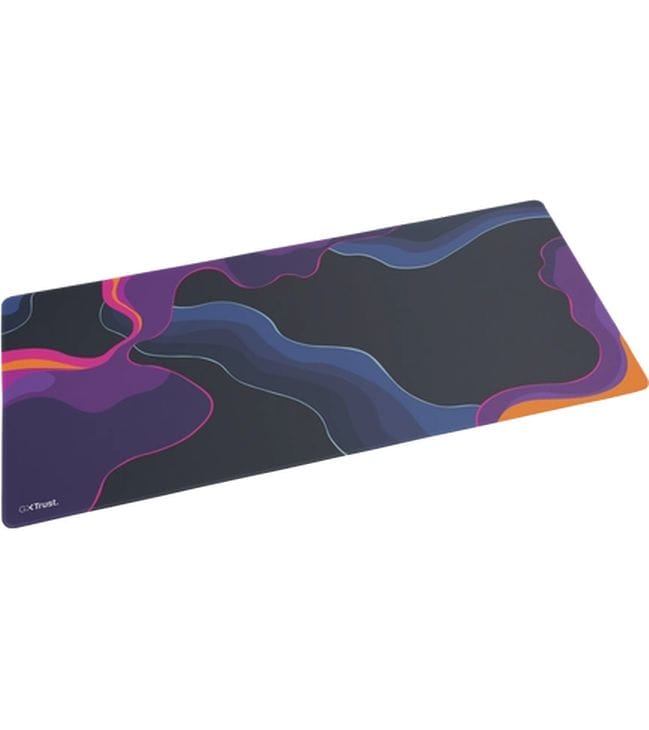 Trust Gaming-Mausmatte GXT 759 XXL Blau/Lila/Schwarz XXL-Gaming-Mauspad mit vernähtem Rand für komfortables und stabiles Gaming