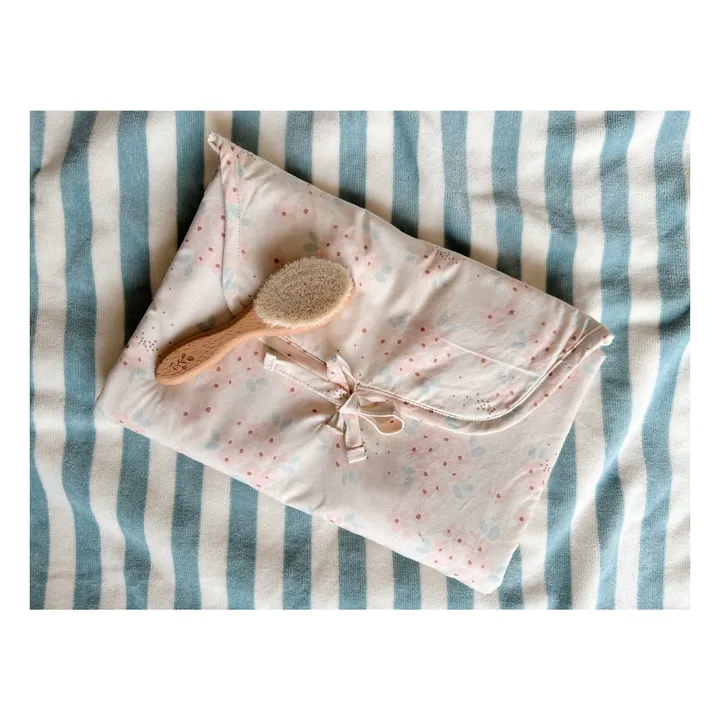 Rose in April Matelas à langer de voyage Charly May | Rose poudré