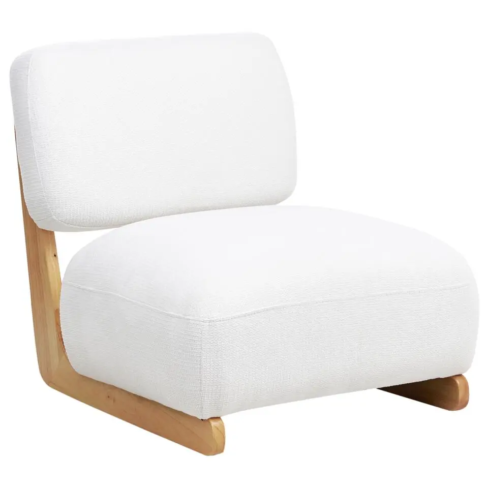 KOKKOLA - Fauteuil - Gebroken wit - Polyester