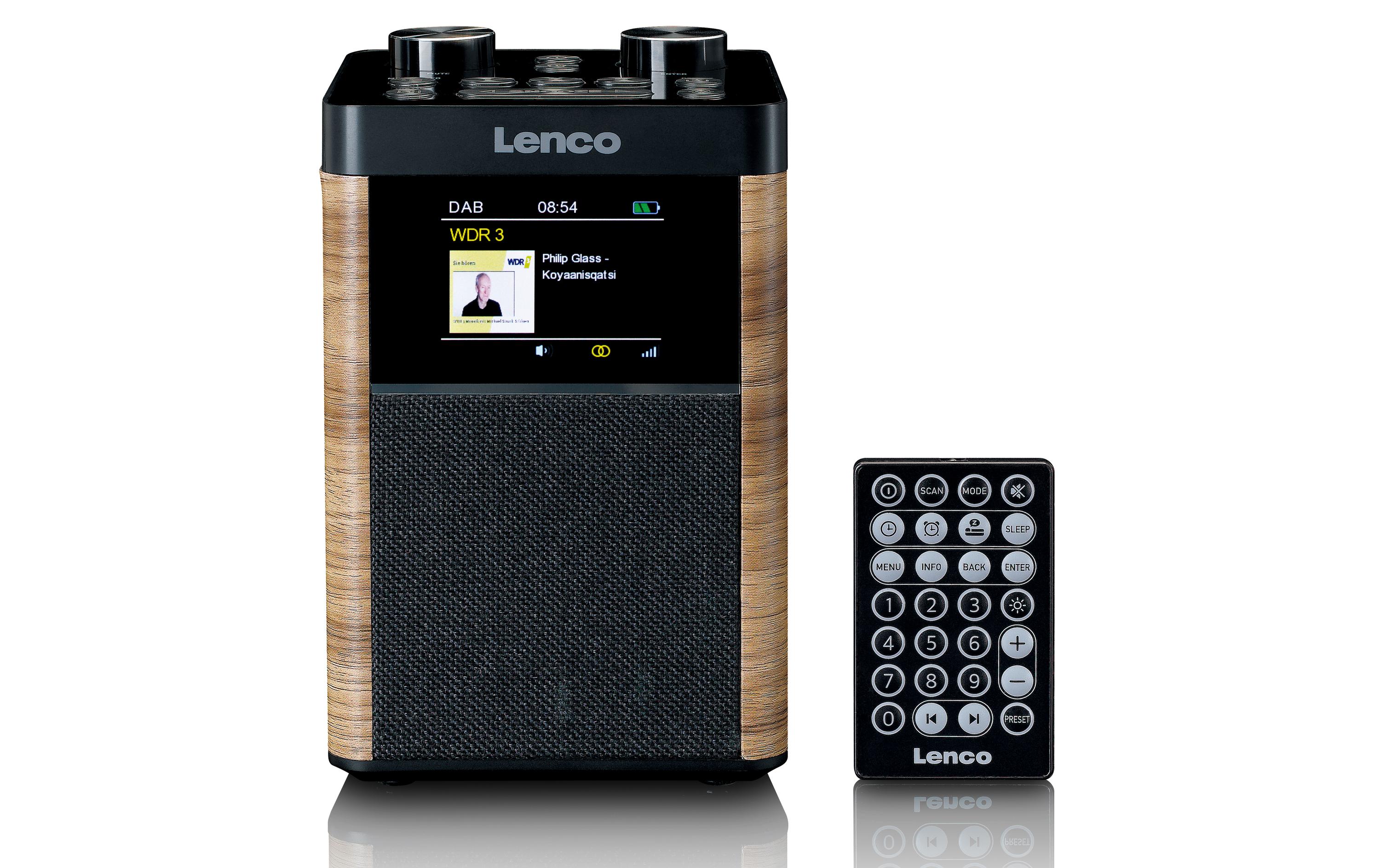 DAB+ Radio PDR-060WD Schwarz/Weiss<br>DAB+-Radio mit Bluetooth und Akkubetrieb