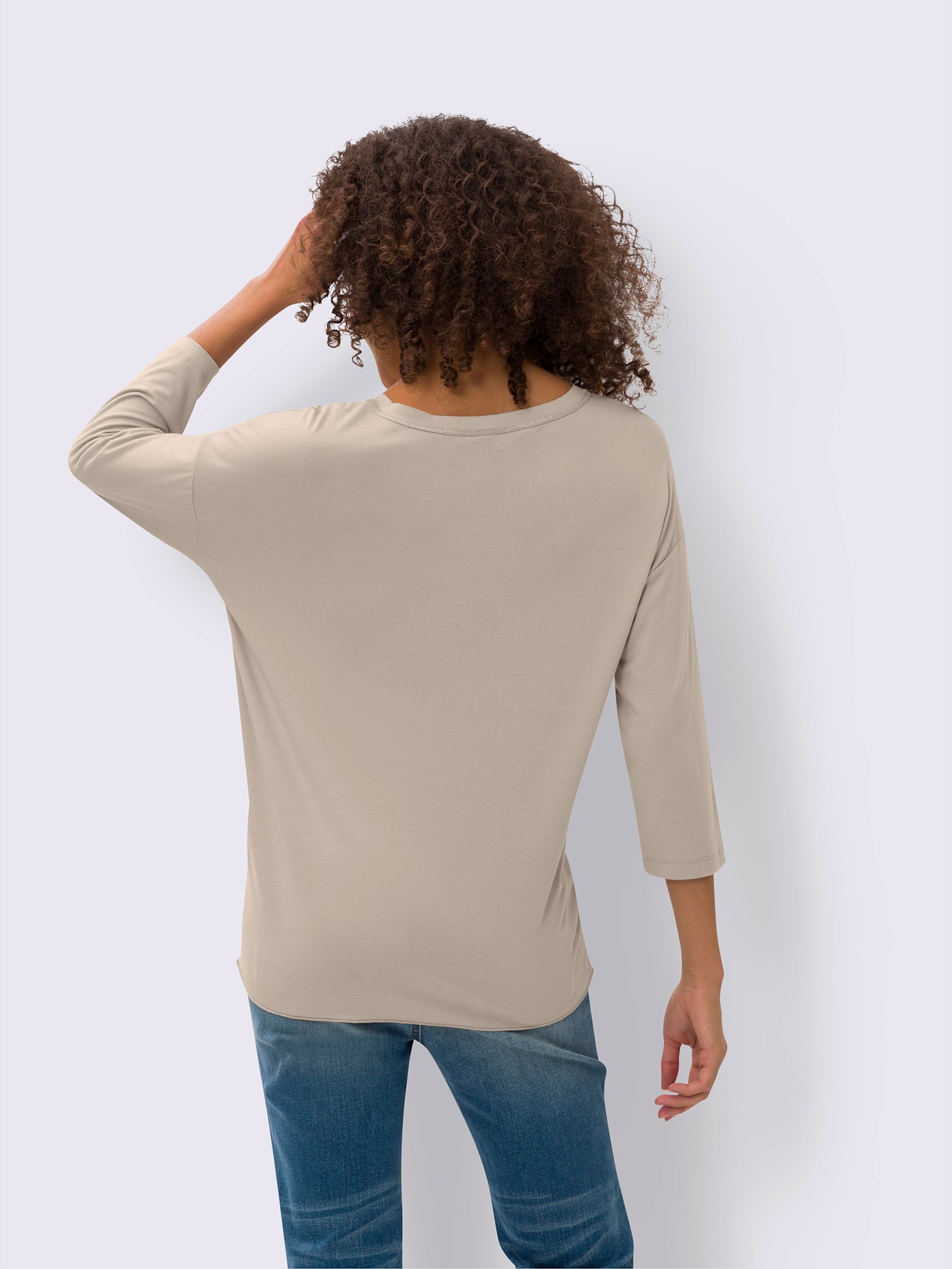 T-shirt inscription avec petites pierres brillantes fantaisie