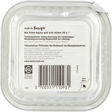 Paté m. kylling kornfri øko
