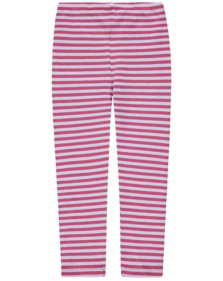 Leggings KISS FROM PARIS in beere/weiß