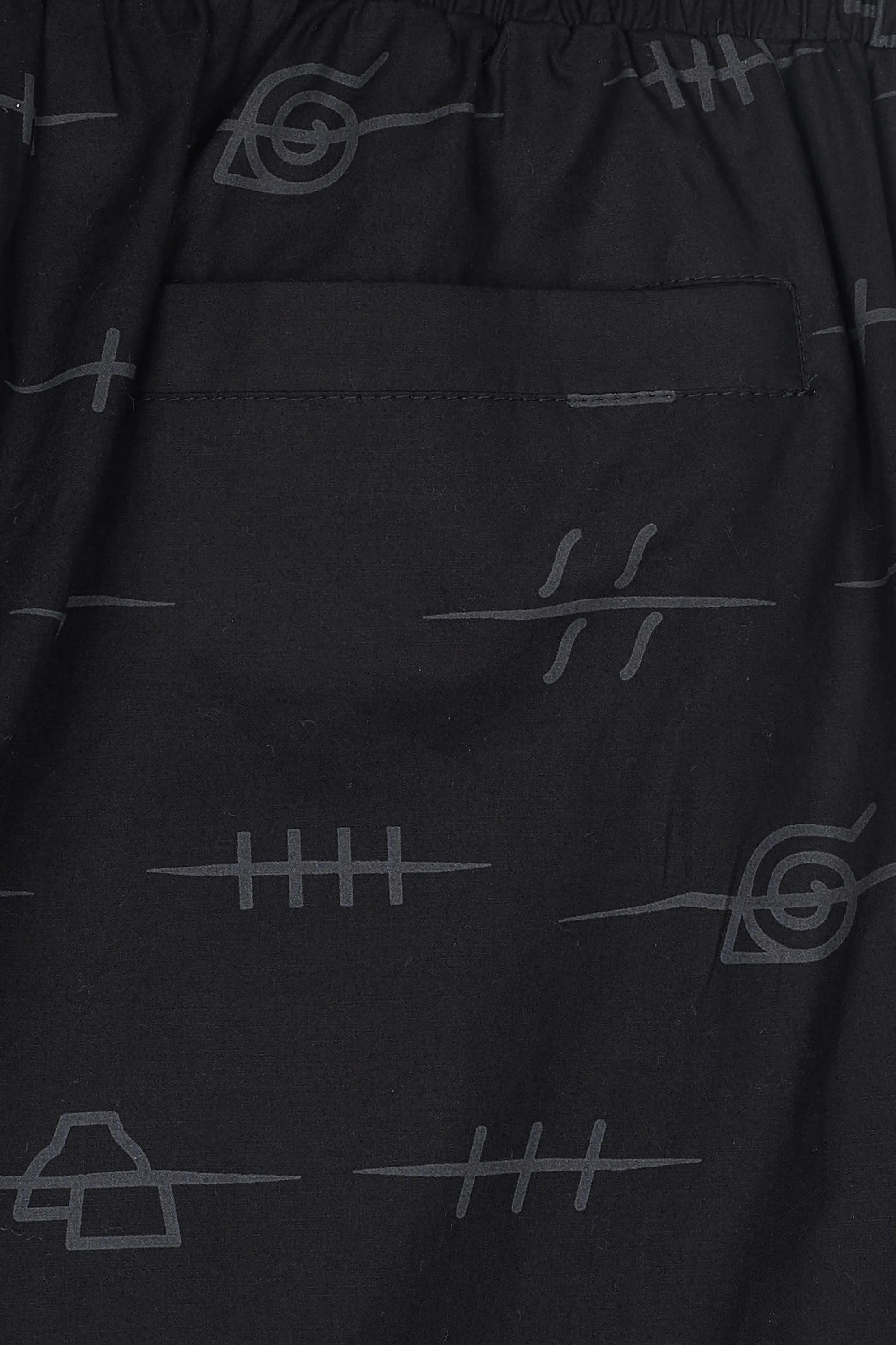 TEALER Pantalon tealer x naruto AKATSUKI Noir
