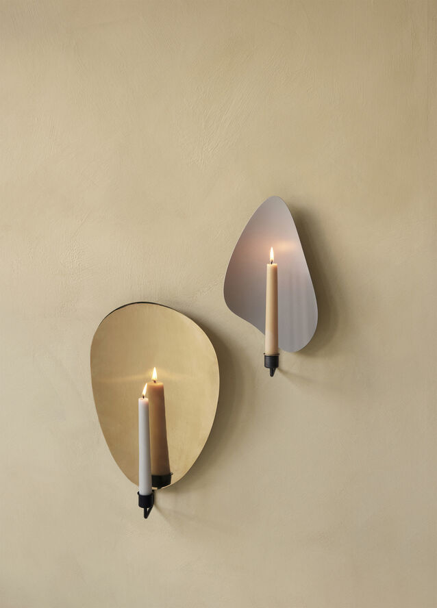Audo Copenhagen Flambeau CH, H40, Wall, Black/Polis