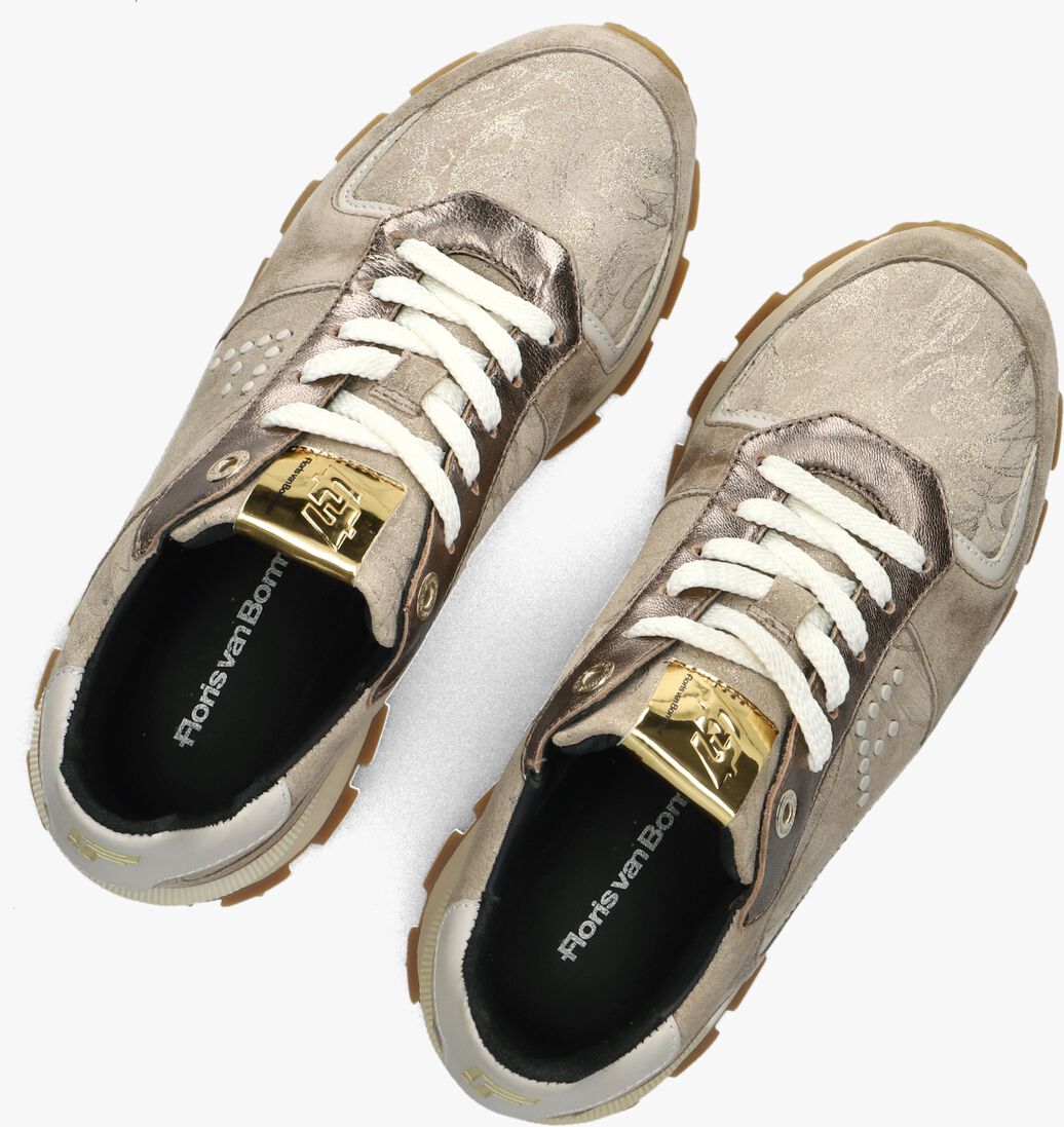 bruine floris van bommel lage sneakers sfw-10084 blokki