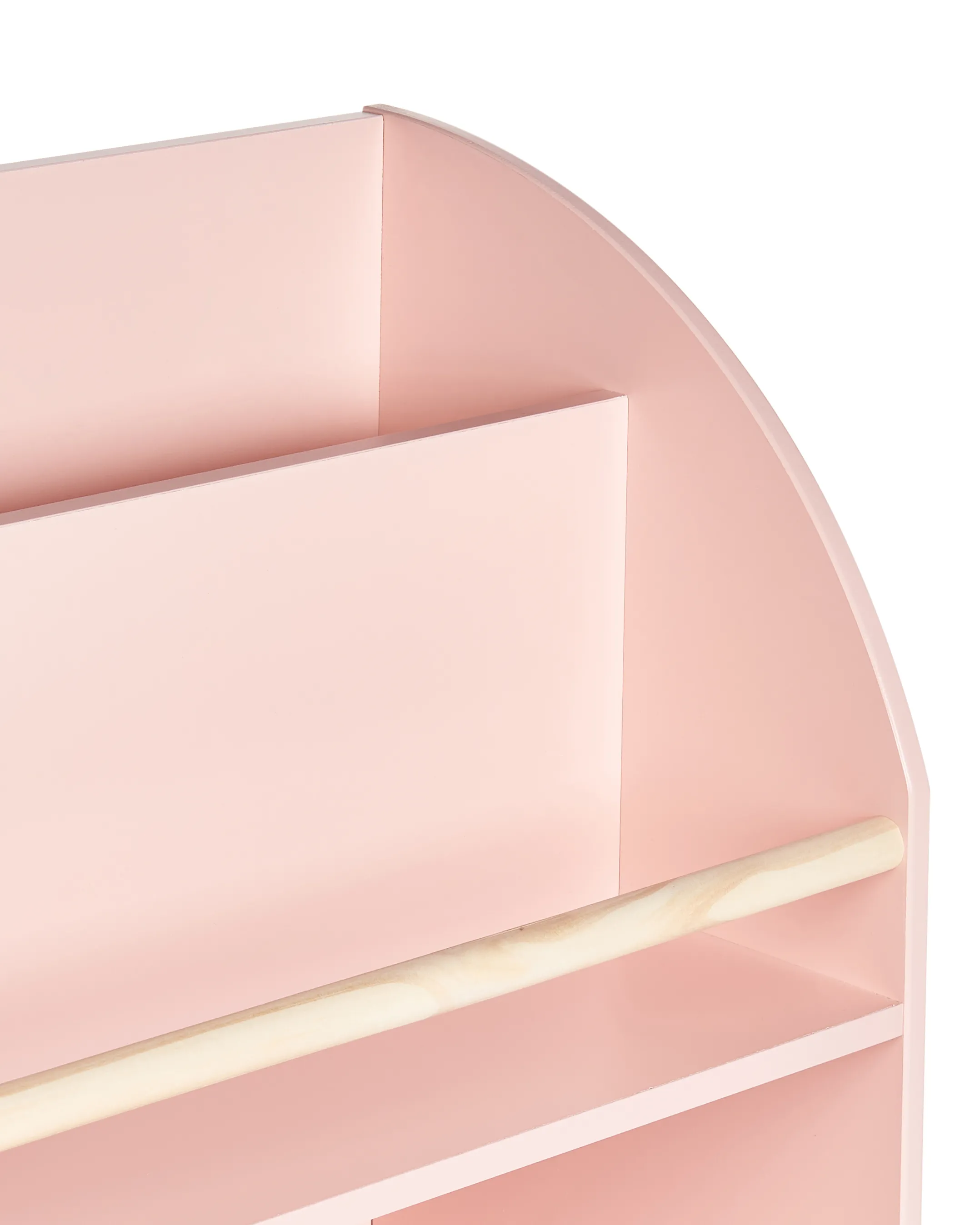 Boekenkast met 3 planken LILOET 102 cm Pastelroze