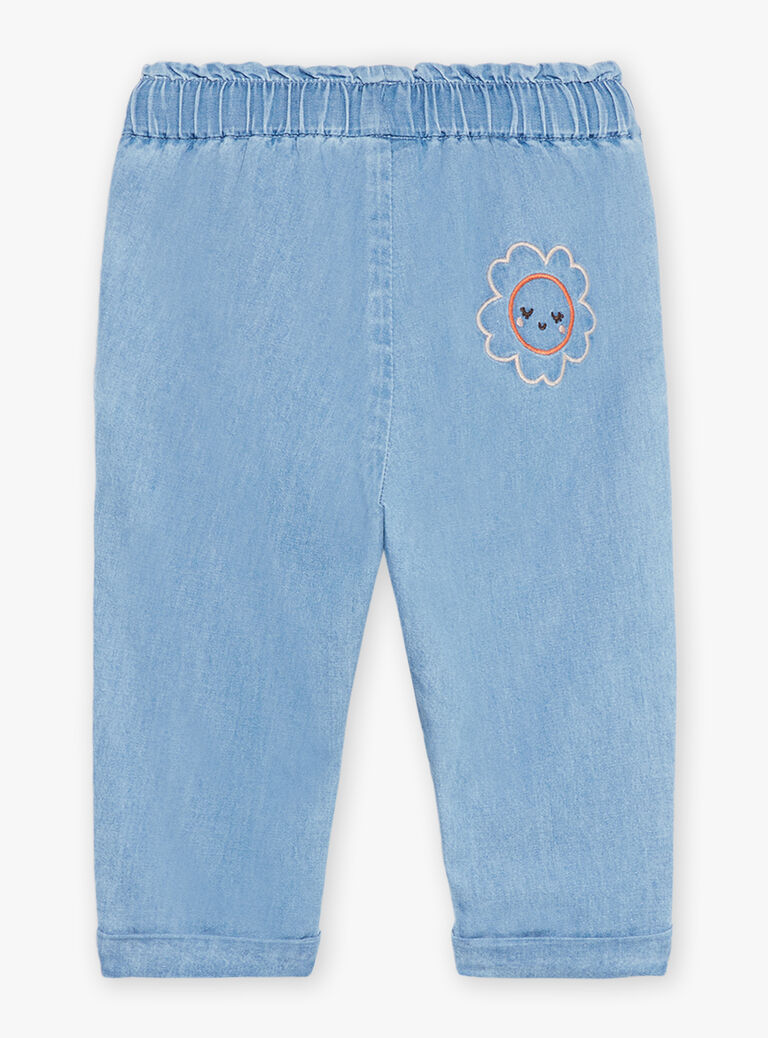 Pantalon en chambray denim clair