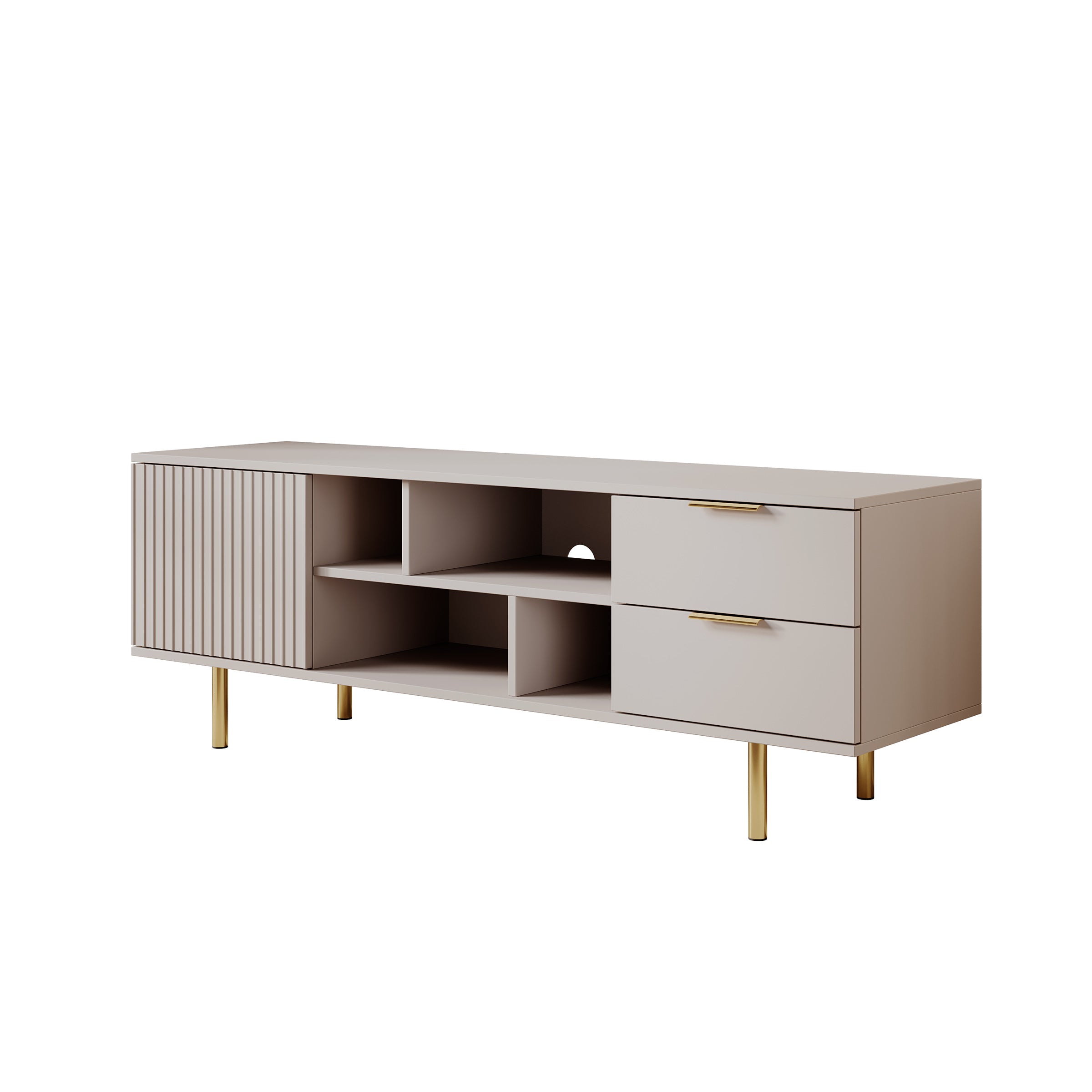 Nicola - TV-Meubel - Beige - 150x41x52 cm