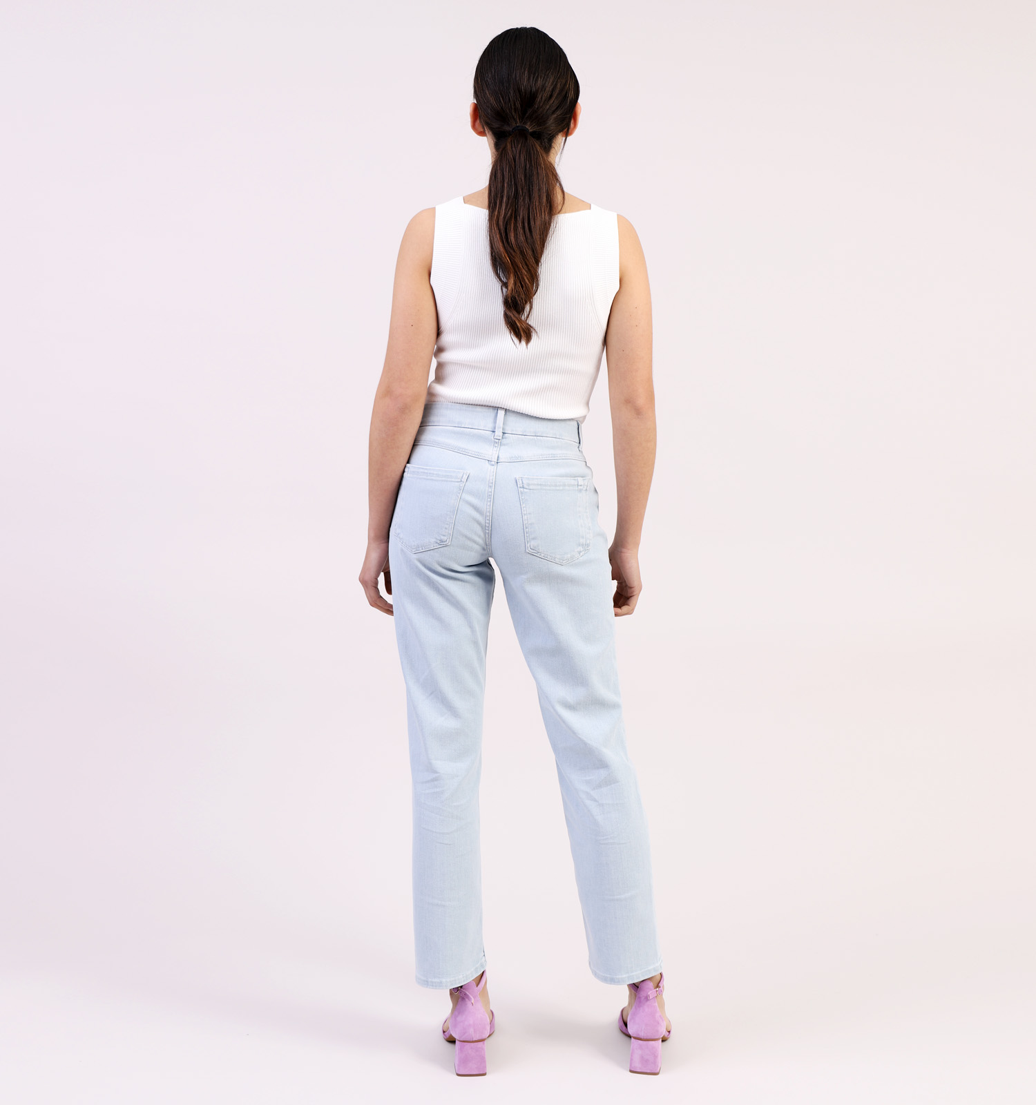 Straight leg jeans blauw
