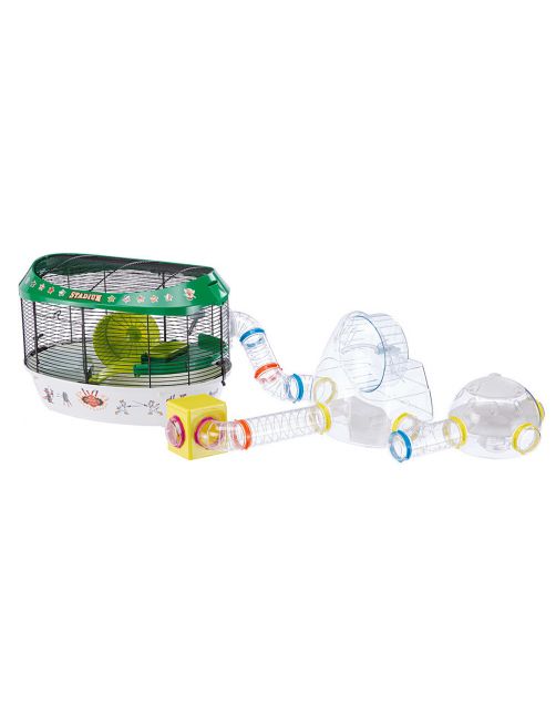 Ferplast Hamster Woonruimte Lab - Dierenverblijf - 22.5x20.7x14.3 cm Transparant
