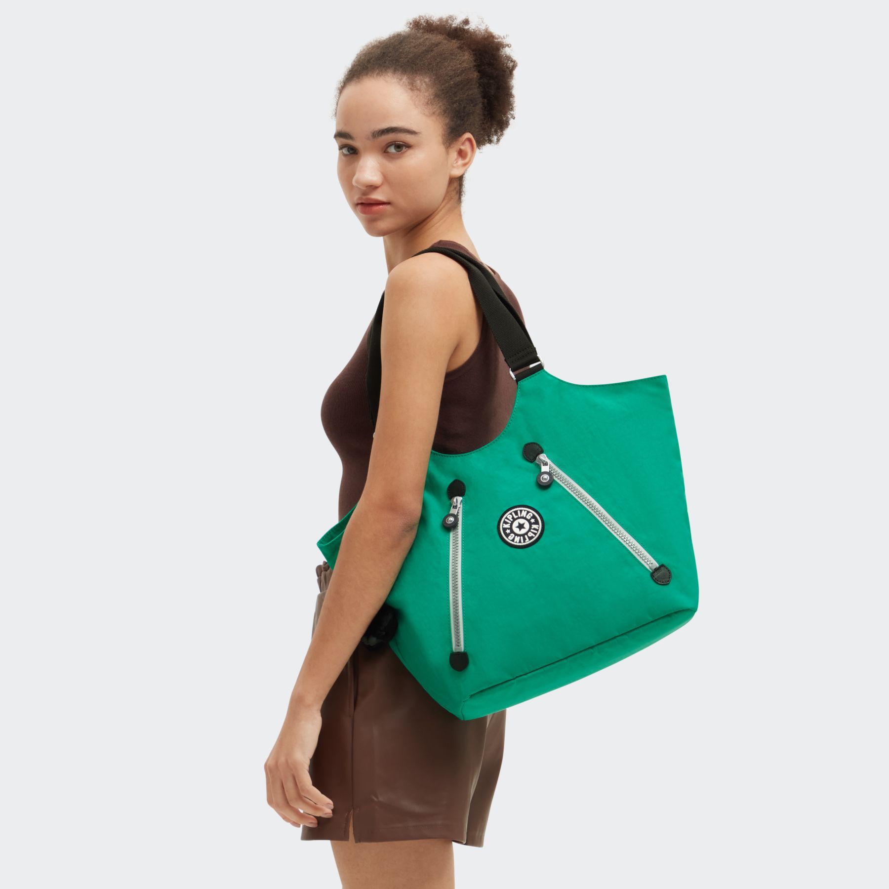 NEW CICELY Fourre-tout de taille moyenne avec fermeture zippée - Rapid Green
