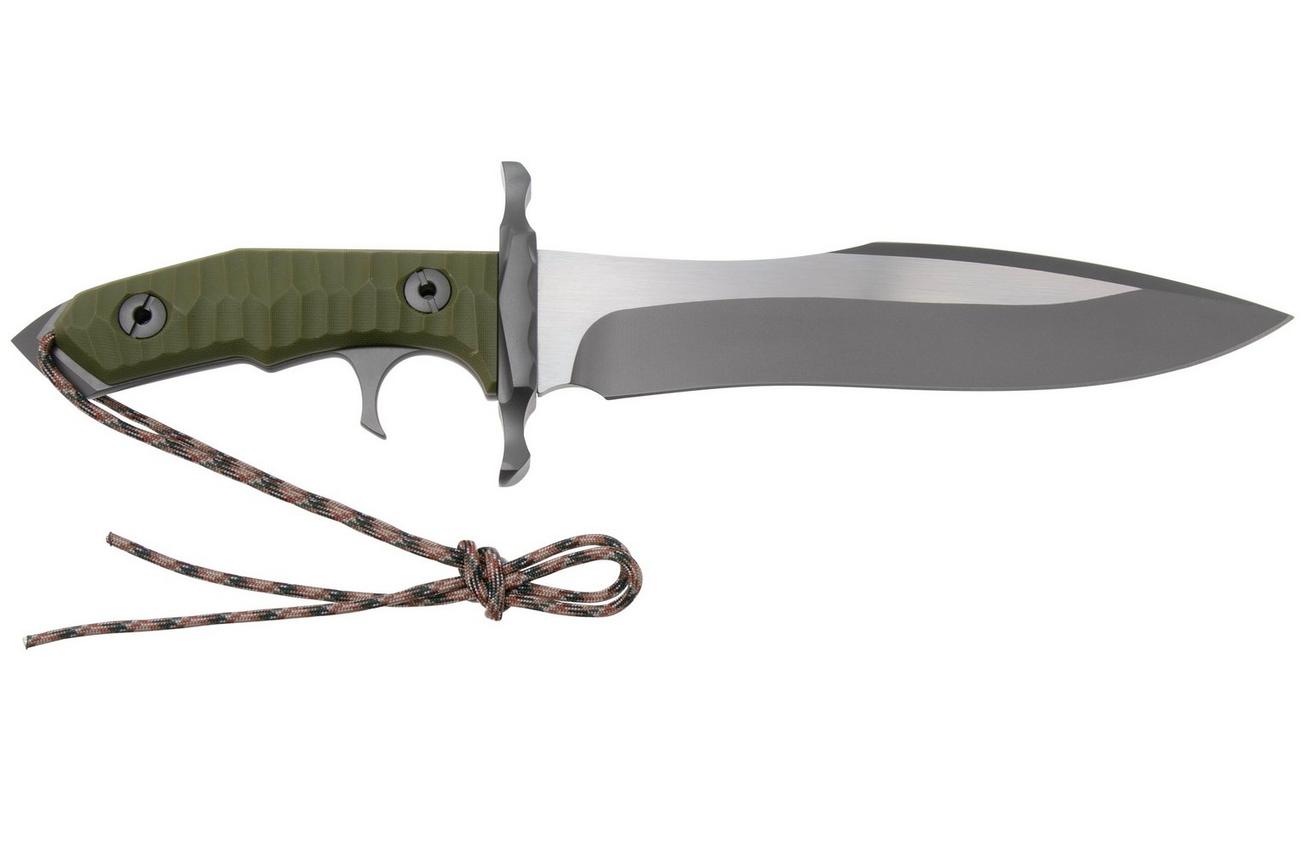 Rambo Last Blood 9415 Heartstopper Two Tone 7Cr17, Green Composite, vaststaand mes, Dietmar Pohl design