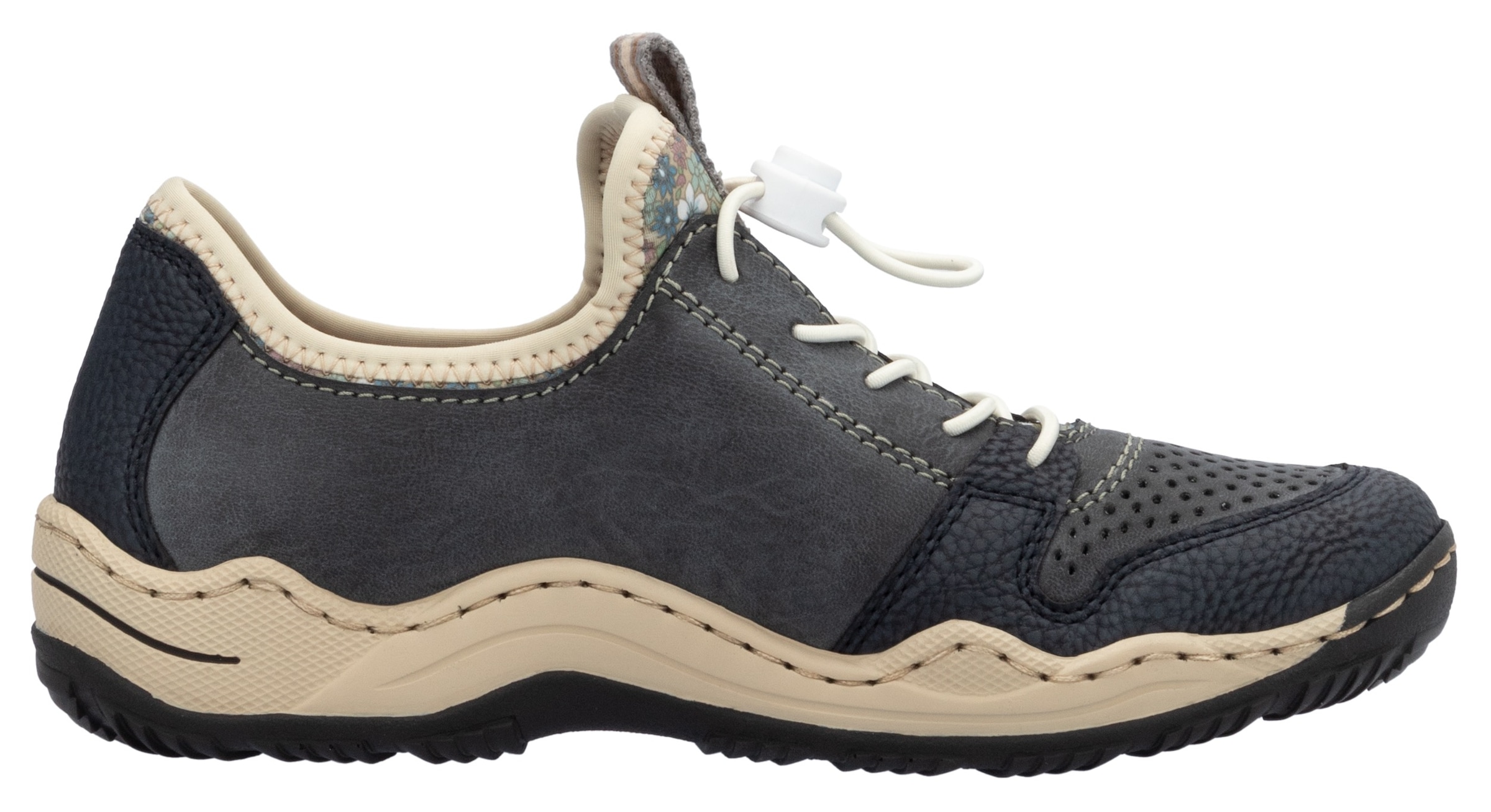 Rieker Schnürschuh  mit elastischem Gummizug