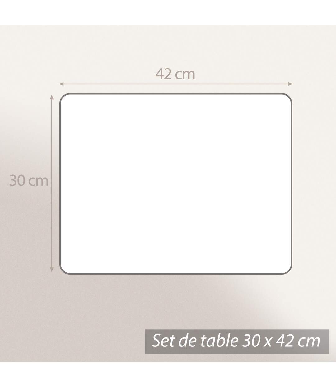 Lot de 2 sets de table JE SUIS Vert