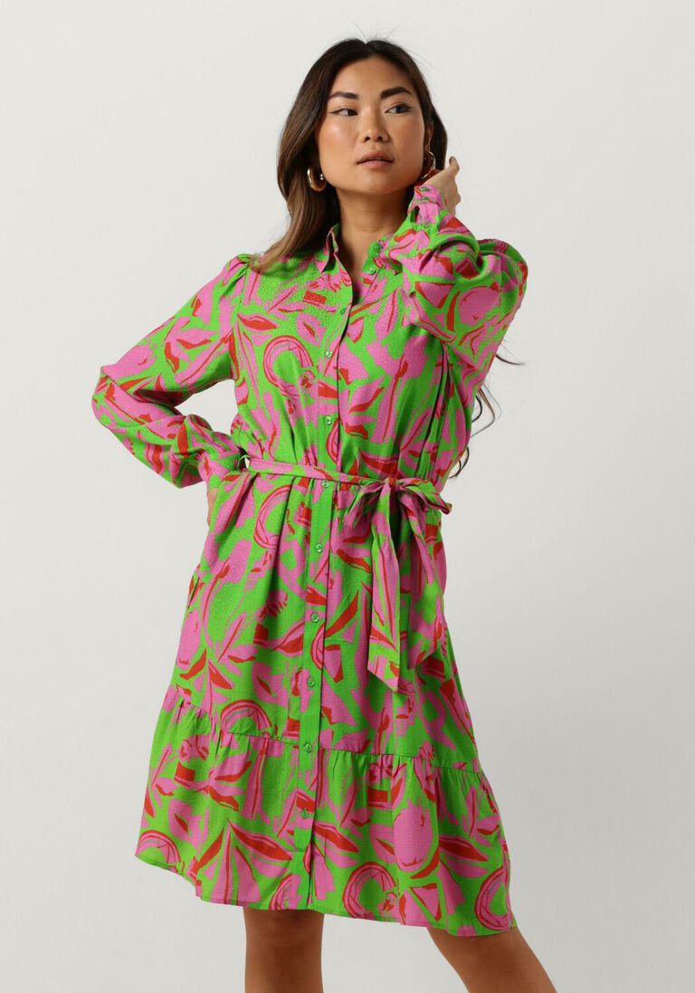POM AMSTERDAM roest pom amsterdam midi jurk afrque dress
