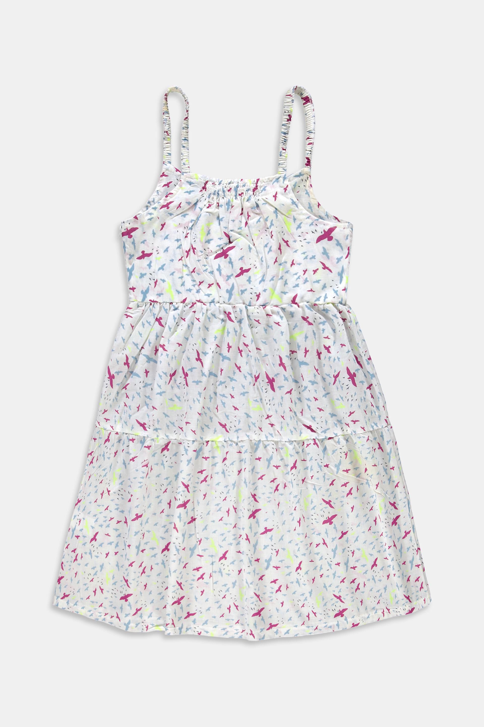 Robe longueur midi à imprimé