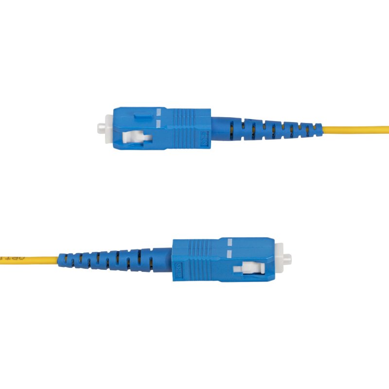 StarTech.com Câble Fibre Optique de 5m Simplex Monomode LC à SC (UPC) OS2, 9/125µm, 40G/100G, Cordon Fibre Optique, Insensible à la Courbure, Faible Perte d'Insertion, Cordon Patch Fibre LSZH