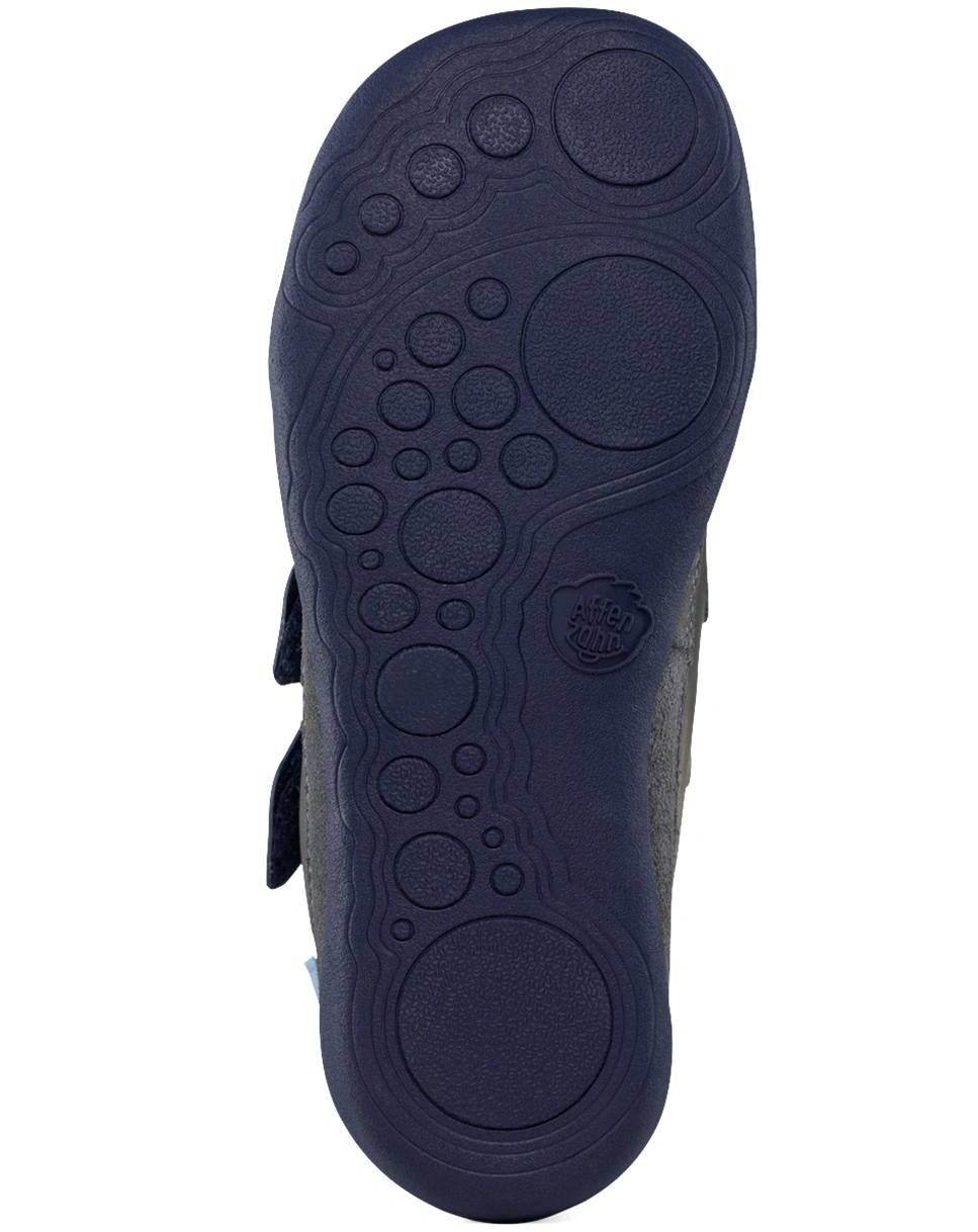 Leder-Sneaker BUDDY BEAR in blau