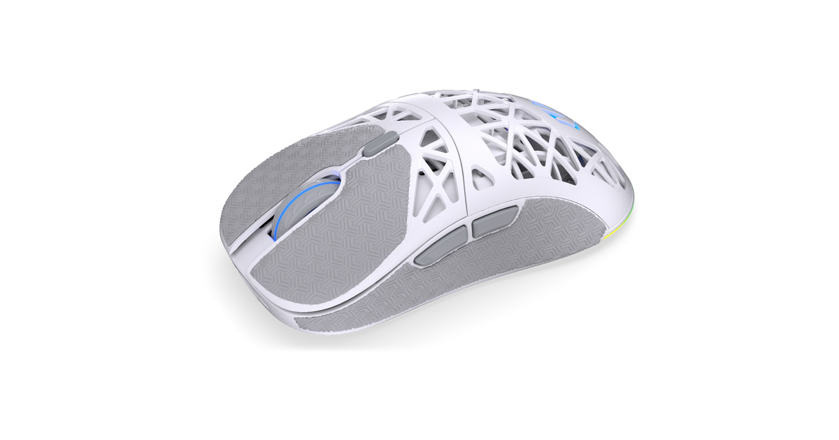 ENDORFYLIV Plus Wireless Onyx White gaming muis  (Wit, 26.000 DPI, ARGB, USB-C / 2.4 GHz / Bluetooth)
