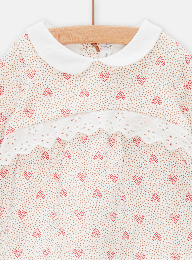 Ensemble robe à manches longues imprimé curs et legging