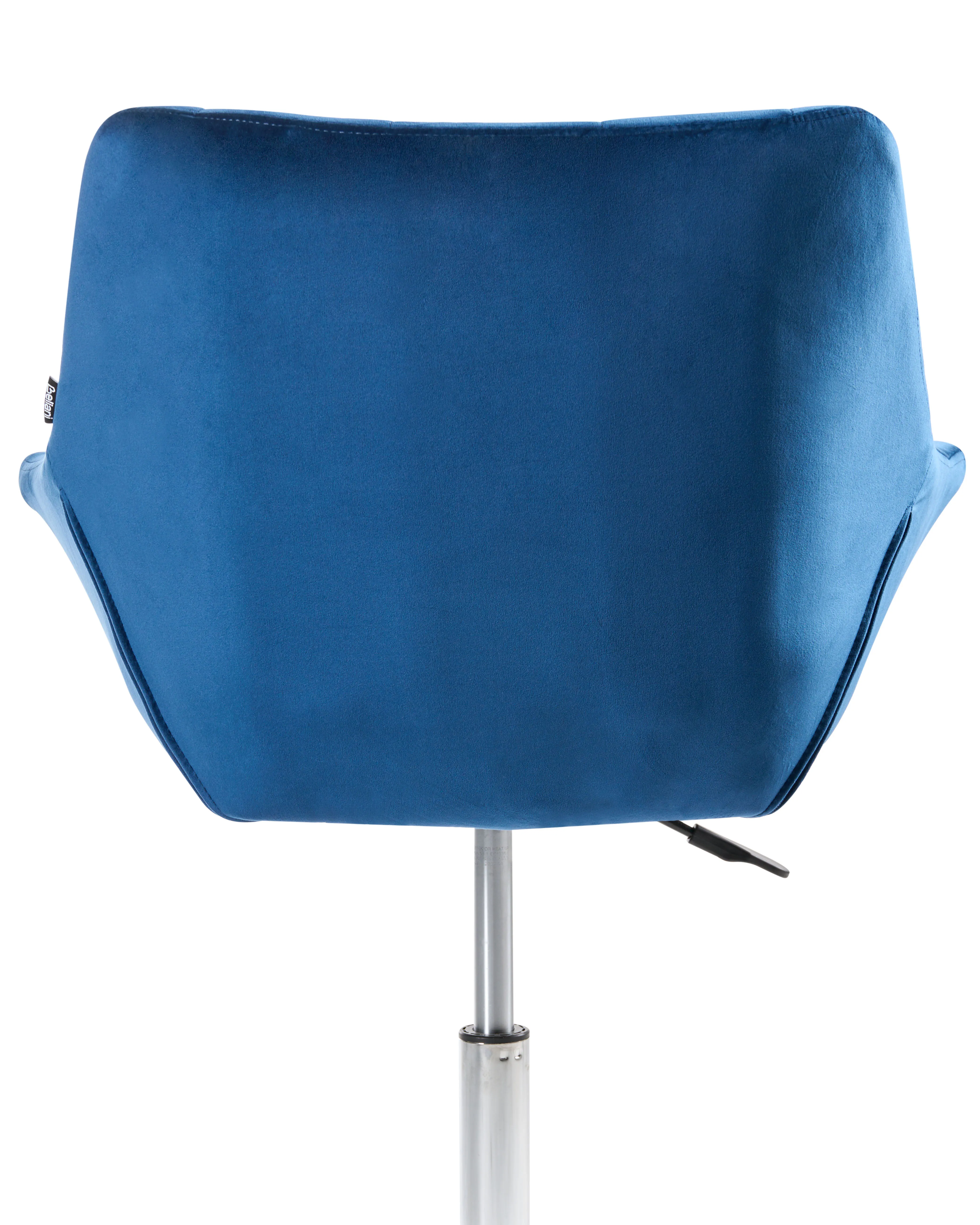 Bureaustoel LABELLE Fluweel Marineblauw