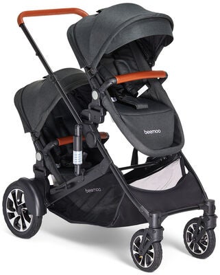 Beemoo Maxi 4 Twin Søskensete, Black/Black