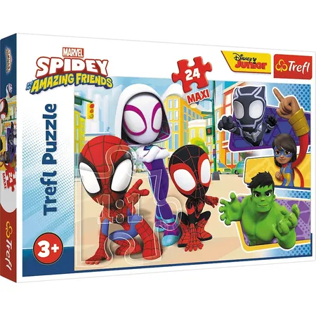 Trefl Maxi Puzzle - Spiderman: Spidey and his friends, 24 Teile