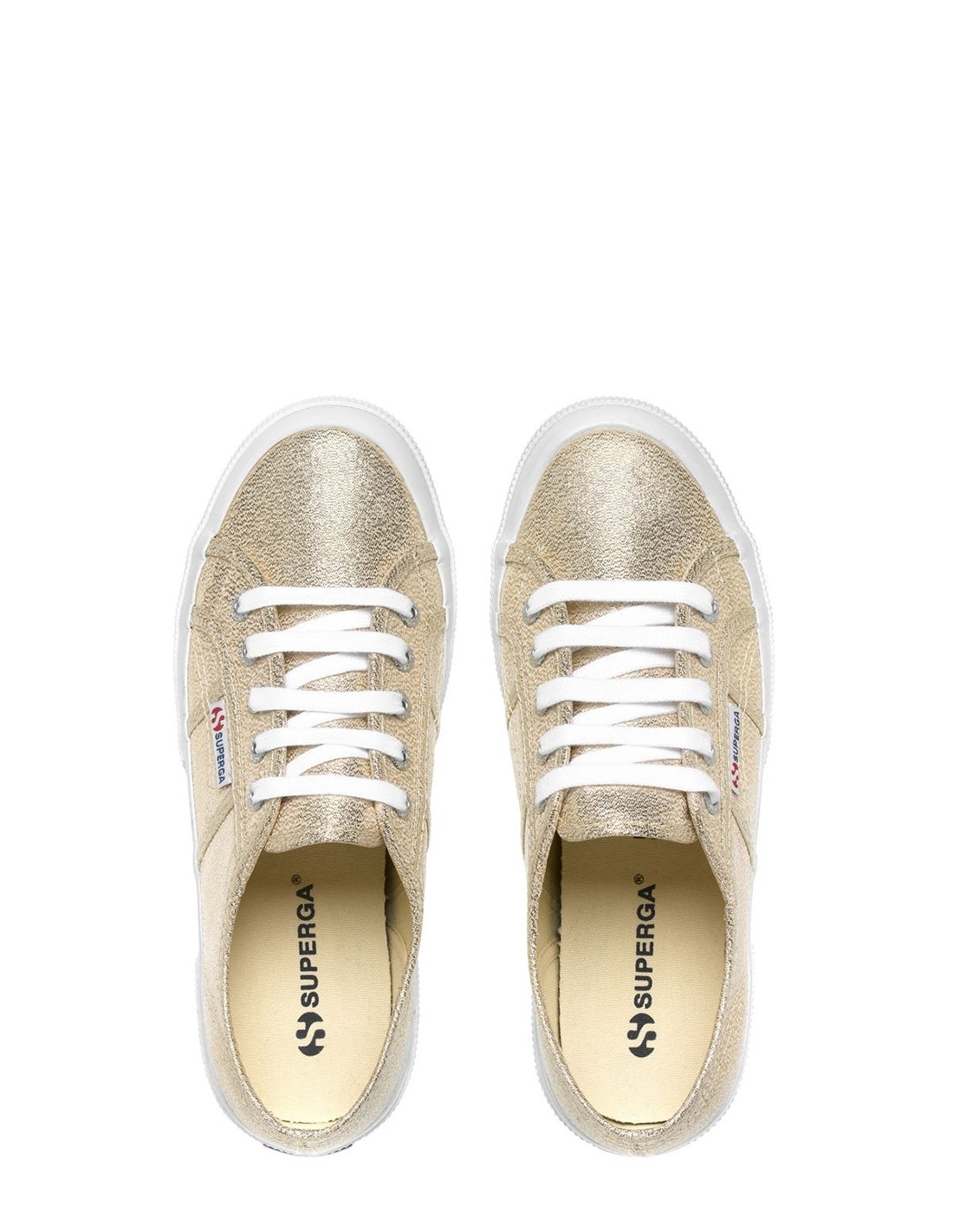 superga Baskets de ville Femme 2750 Lamew Or Brillant