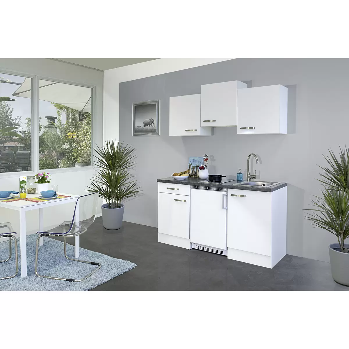 Küchenzeile 150 cm Alba G-150-1001-002-ALBA Alba
