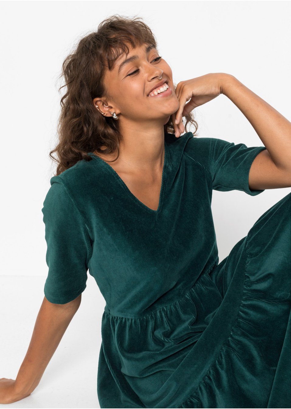 Robe velours côtelé