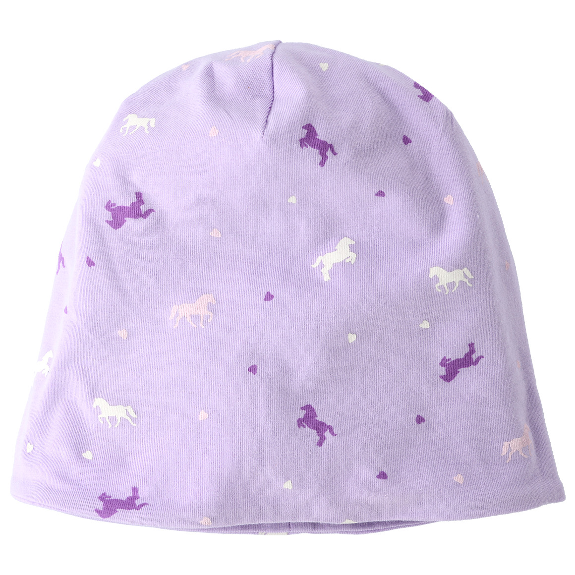 Yigga Mädchen Beanie mit Pferde-Motiv helllila
