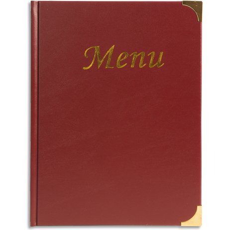 Protège-menus BASIC, A4, bordeaux