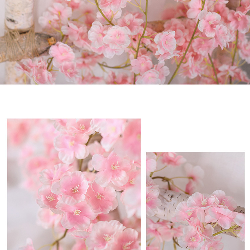 (180cm) Deko Kunstblumen Kirschblumen Girlande Party Tisch Deko - Pink