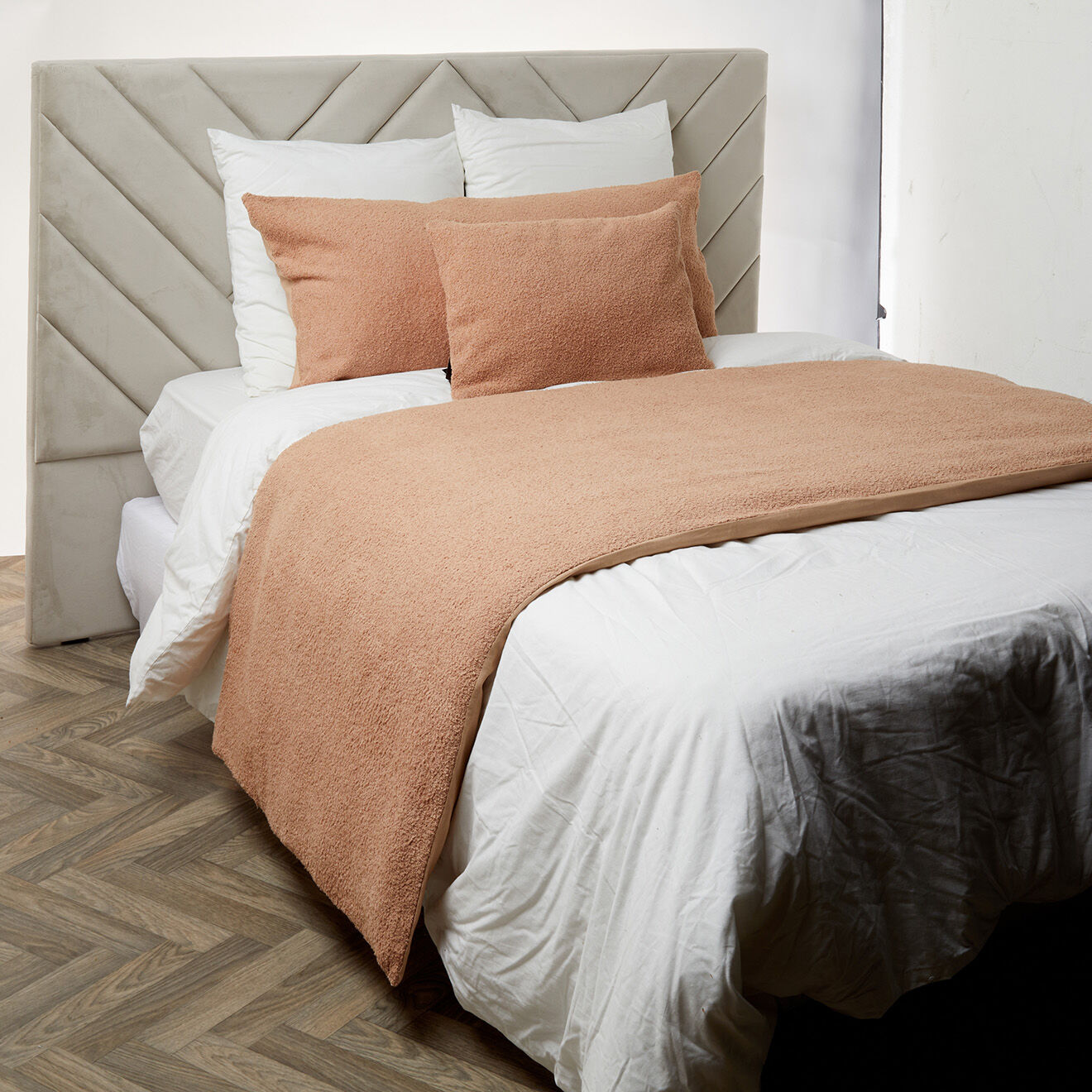 Haomy Housse de coussin bouclette Erode cimarron - 40x60 cm