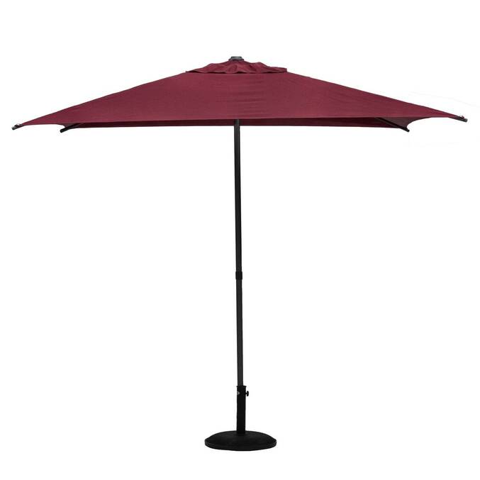 Parasol droit carré inclinable SOYA Bordeaux