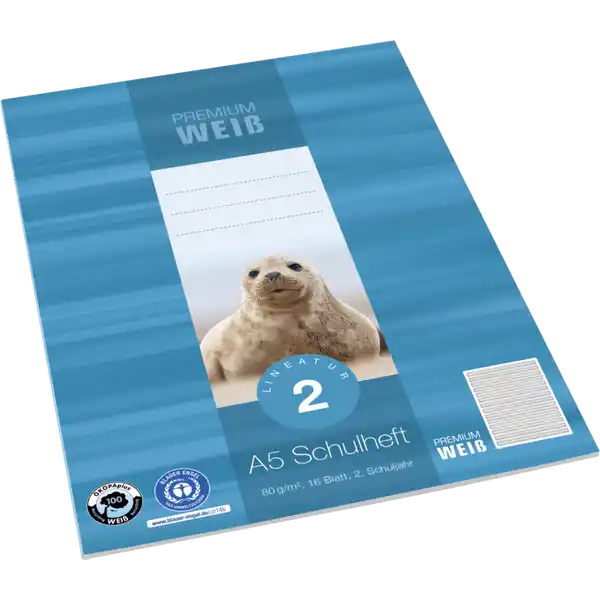 A5 Heft, Lin. 2, 16 Blatt