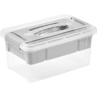 Boîte de rangement 'henri', 16 litres, nordic grey