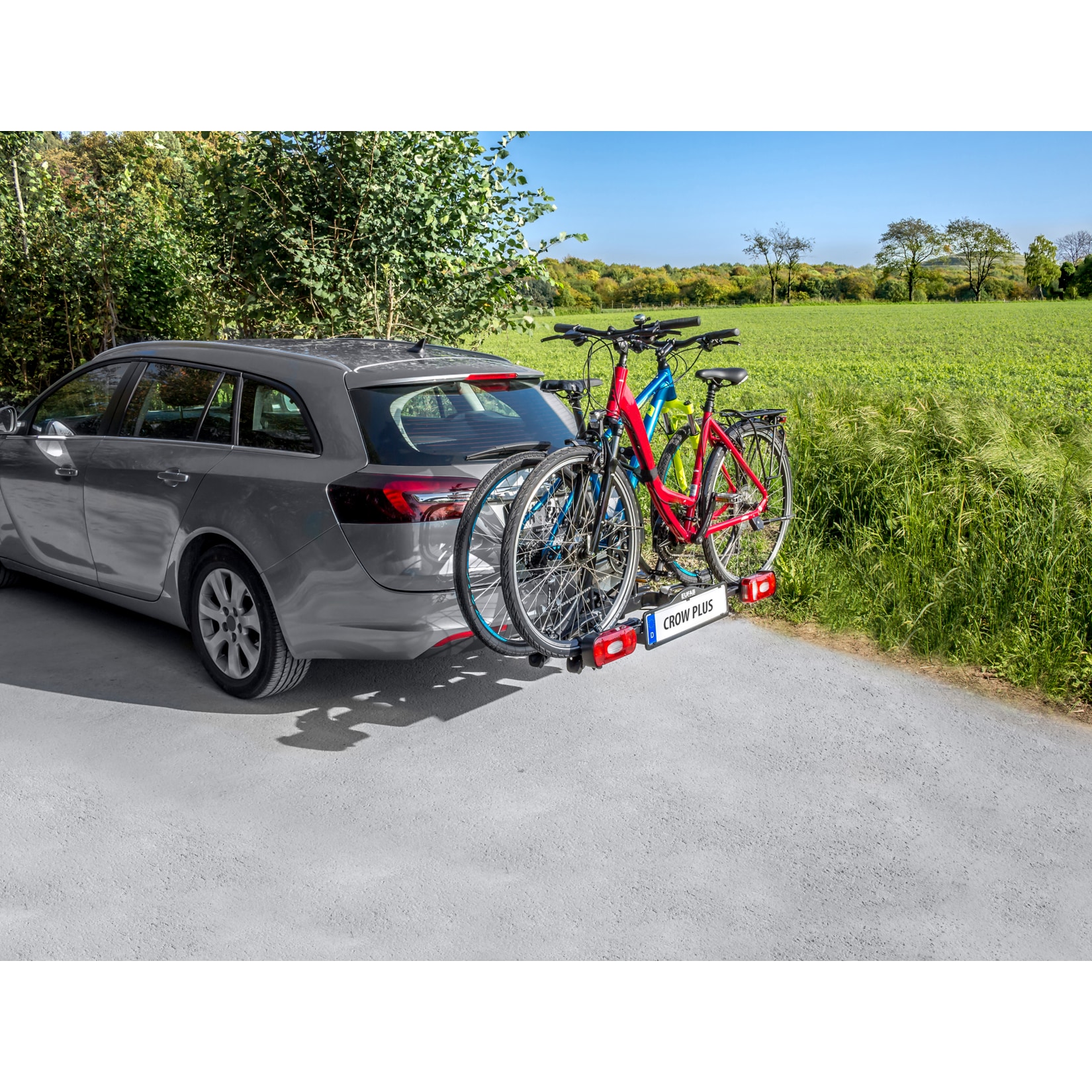 EUFAB Fahrradträger Crow Plus für 2 Fahrräder, erweiterbar