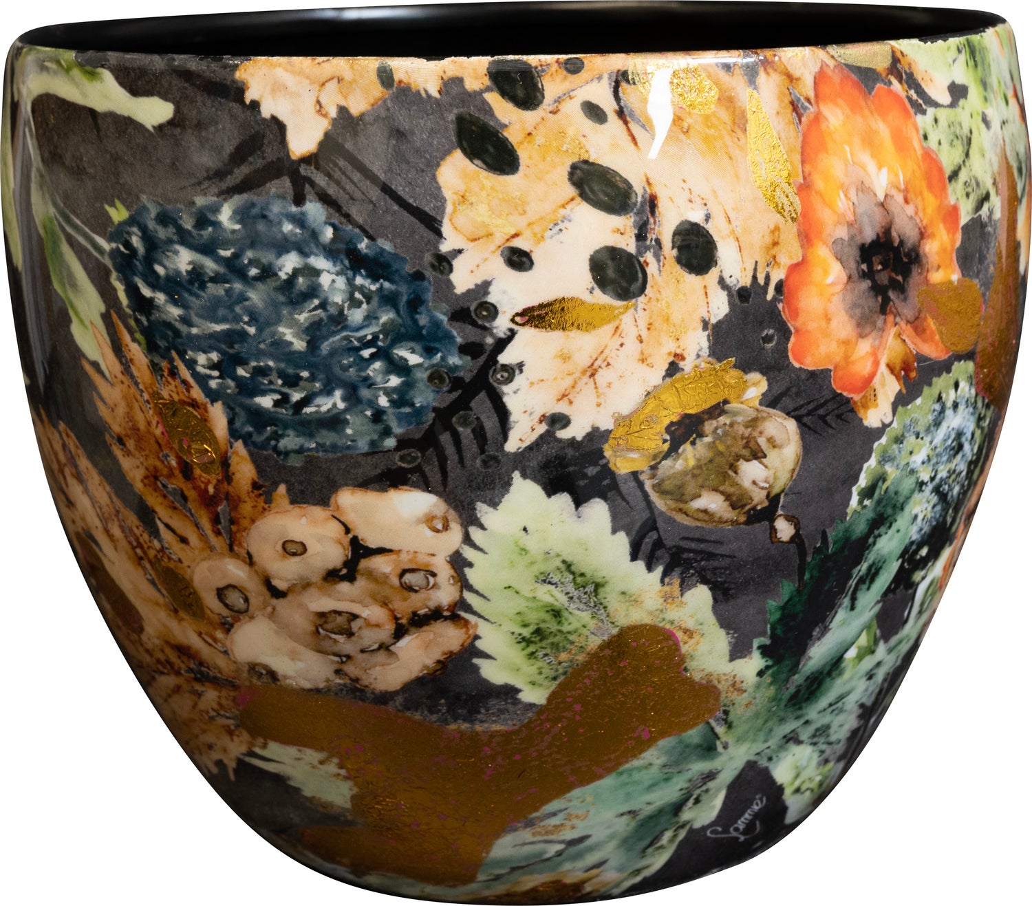 TS bloempot Berry blauw D 21 H 16 cm