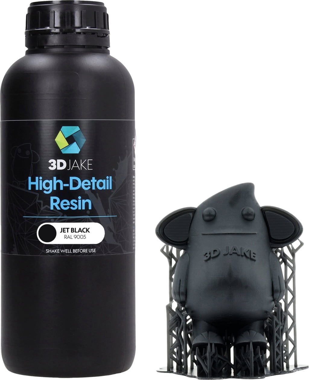 3DJAKE  8K High-Detail Resin Tiefschwarz, 1.000 g    Resin speziell für Miniaturdrucke
