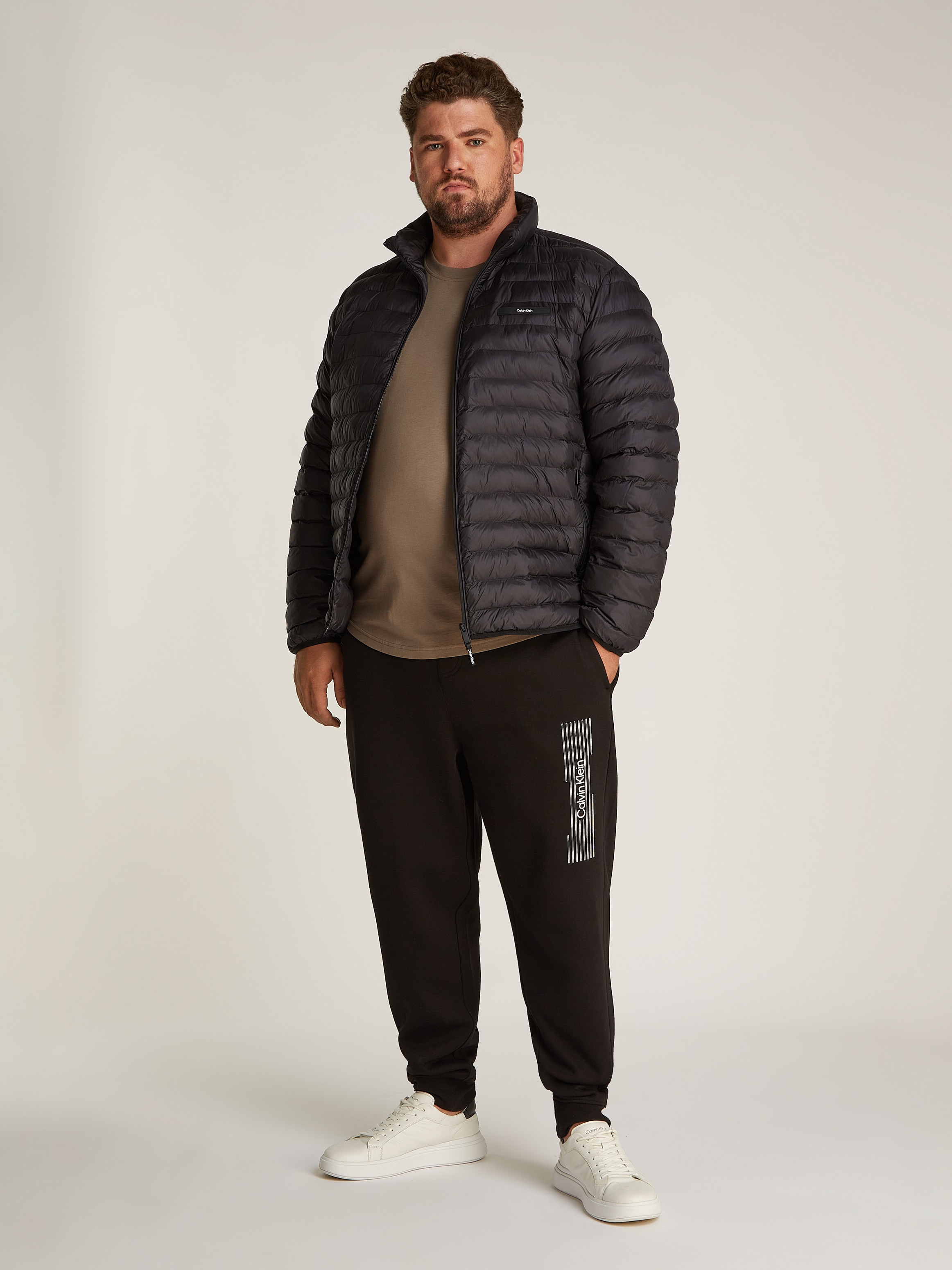 Calvin Klein Big&Tall Steppjacke »BT_LW QUILT JACKET« in Grossen Grössen mit Logopatch