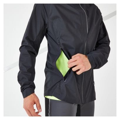 Veste Running Kiprun Rain  Noir