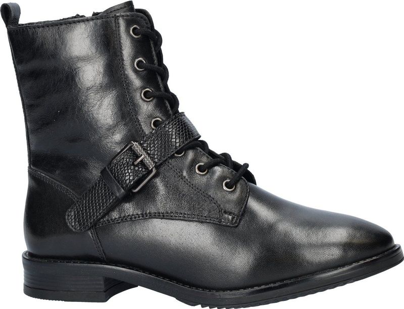 Cafe Moda dames veterboot - Zwart