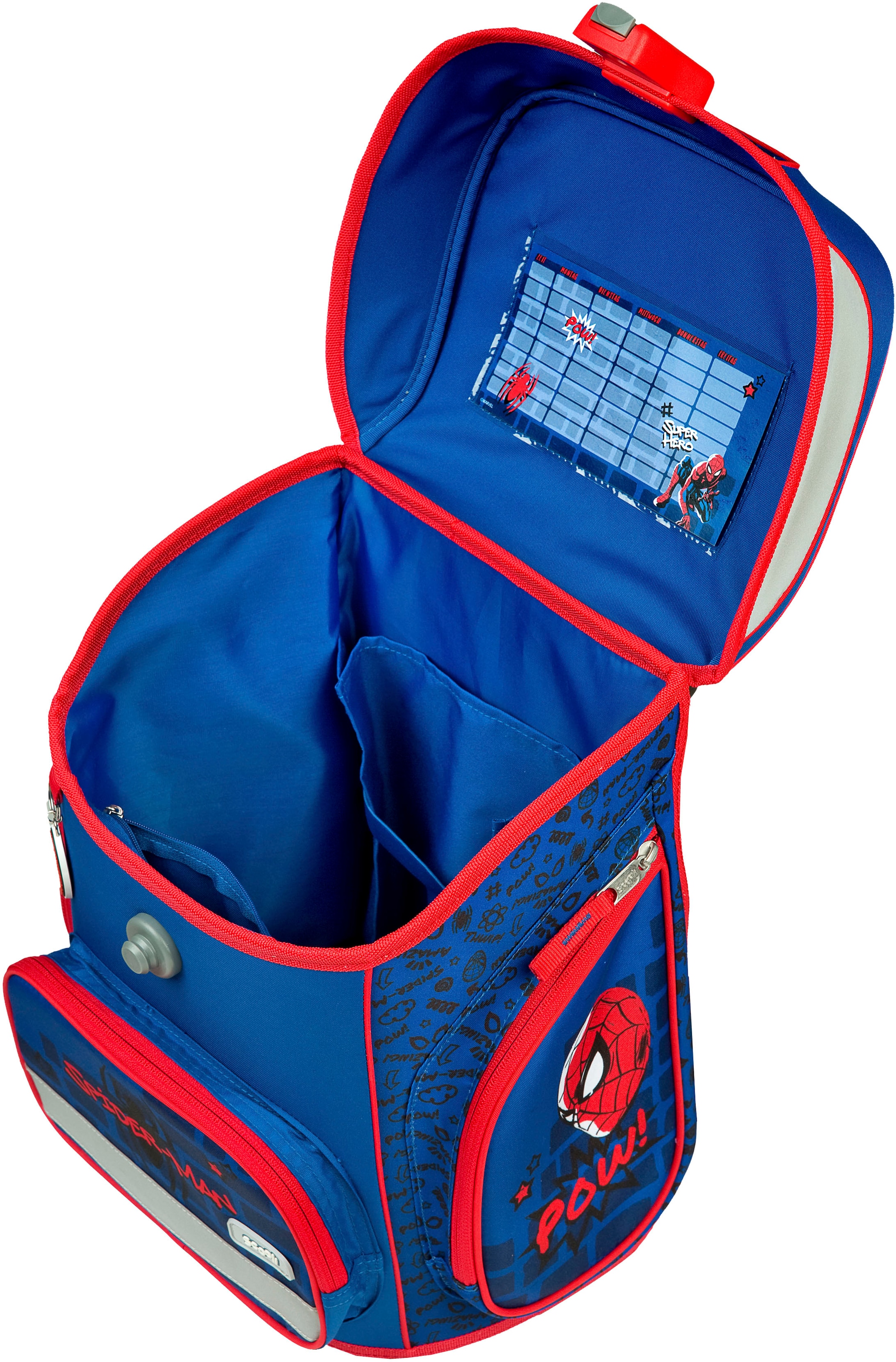 Scooli Schulranzen »EasyFit, Spider Man« Reflektoren