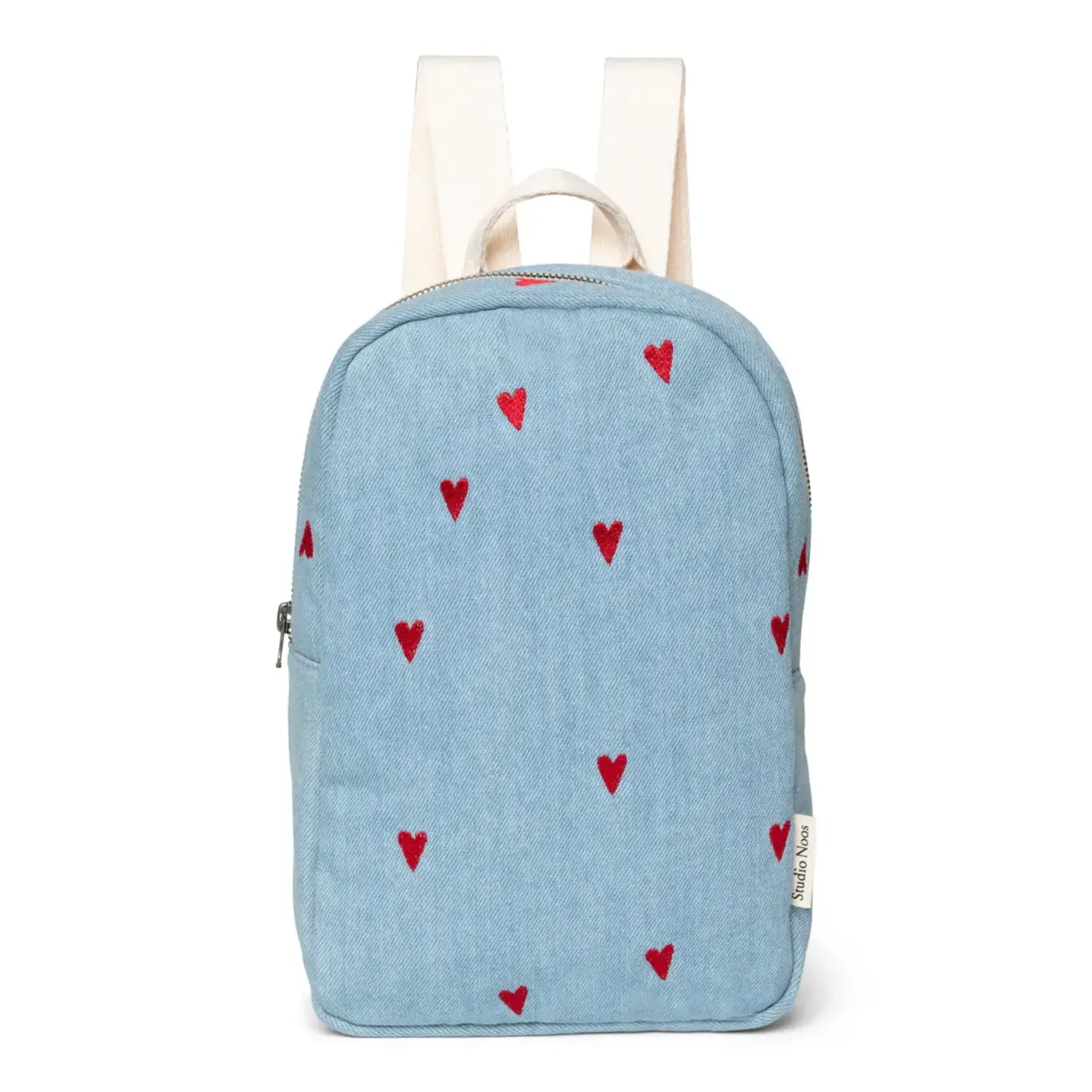 Studio Noos | Denim Hearts Mini Backpack